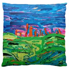 Our Town My Town Standard Flano Cushion Case (one Side) by arwwearableart