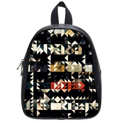 Art Design Color Banner Wallpaper School Bag (Small)