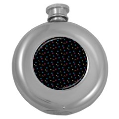 Background Abstract Texture Round Hip Flask (5 Oz) by Wegoenart