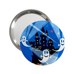 Halloween Ghosts Haunted House 2 25  Handbag Mirrors by Wegoenart