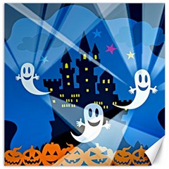 Halloween Ghosts Haunted House Canvas 20  X 20  by Wegoenart