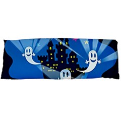 Halloween Ghosts Haunted House Body Pillow Case (dakimakura) by Wegoenart