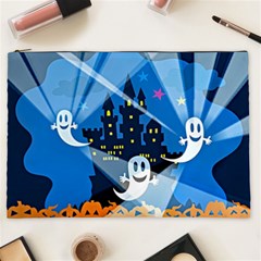 Halloween Ghosts Haunted House Cosmetic Bag (xxl) by Wegoenart