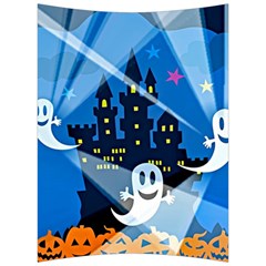 Halloween Ghosts Haunted House Back Support Cushion by Wegoenart