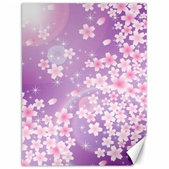 Japanese Sakura Background Canvas 18  X 24 