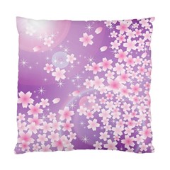 Japanese Sakura Background Standard Cushion Case (one Side) by Wegoenart