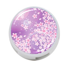 Japanese Sakura Background 4-port Usb Hub (one Side) by Wegoenart