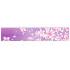 Japanese Sakura Background Large Flano Scarf  by Wegoenart