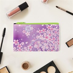 Japanese Sakura Background Cosmetic Bag (xs) by Wegoenart