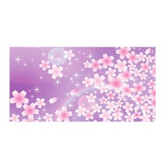 Japanese Sakura Background Satin Wrap by Wegoenart