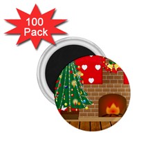 Christmas Room Living Room 1 75  Magnets (100 Pack)  by Wegoenart