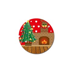 Christmas Room Living Room Golf Ball Marker by Wegoenart