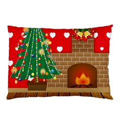 Christmas Room Living Room Pillow Case by Wegoenart