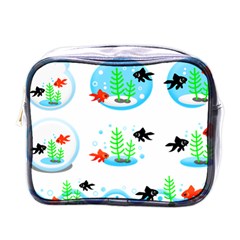 Fishbowl Fish Goldfish Water Mini Toiletries Bag (one Side) by Wegoenart