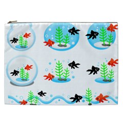 Fishbowl Fish Goldfish Water Cosmetic Bag (xxl) by Wegoenart