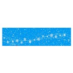 Elf On A Shelf In Sled Snowflakes Satin Scarf (Oblong) Front