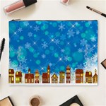 Winter Village Snow Brick Buildings Cosmetic Bag (XL) Front