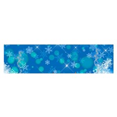 Winter Village Snow Brick Buildings Satin Scarf (Oblong)