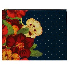 Flowers Vintage Floral Cosmetic Bag (xxxl) by Wegoenart