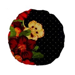 Flowers Vintage Floral Standard 15  Premium Round Cushions