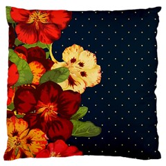 Flowers Vintage Floral Large Flano Cushion Case (one Side) by Wegoenart