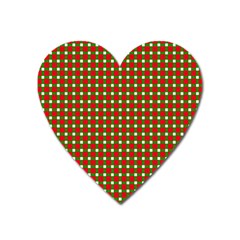 Lumberjack Plaid Buffalo Plaid Heart Magnet by Wegoenart