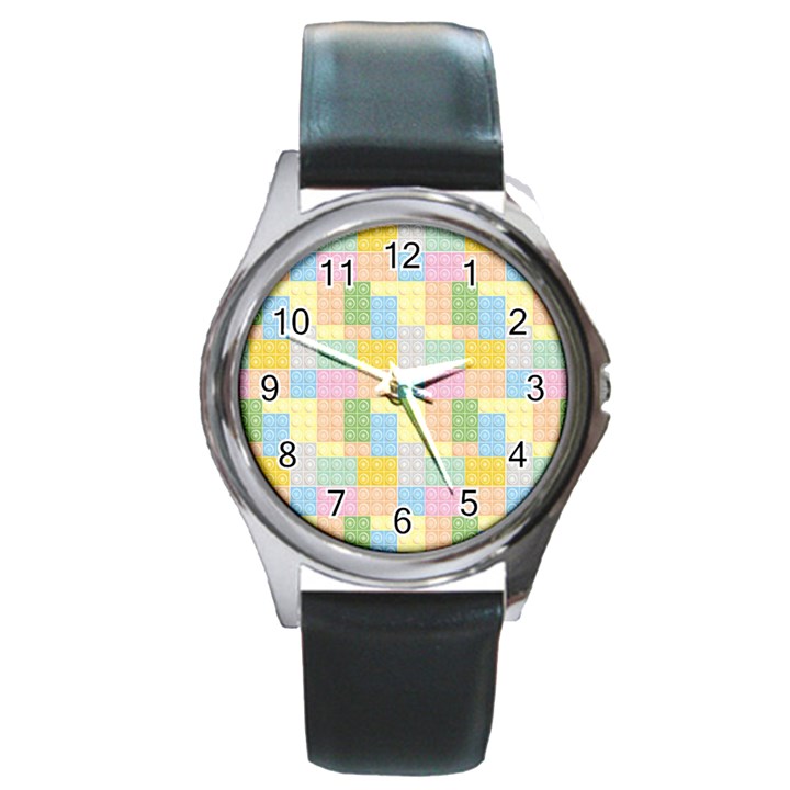 Lego Background Round Metal Watch