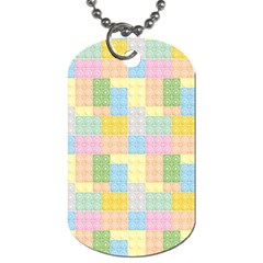 Lego Background Dog Tag (One Side)