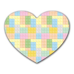 Lego Background Heart Mousepads