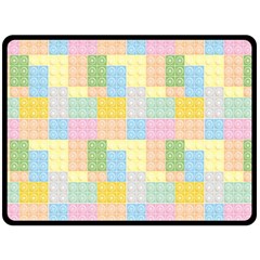 Lego Background Fleece Blanket (Large) 