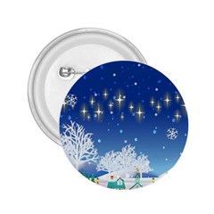 Snowflakes Snowy Landscape Reindeer 2 25  Buttons by Wegoenart