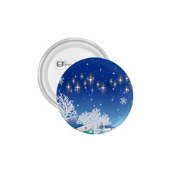 Snowflakes Snowy Landscape Reindeer 1 75  Buttons by Wegoenart