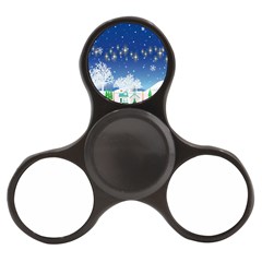 Snowflakes Snowy Landscape Reindeer Finger Spinner by Wegoenart