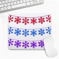 Christmas Snowflake Large Mousepads by Wegoenart