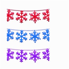 Christmas Snowflake Large Garden Flag (two Sides) by Wegoenart