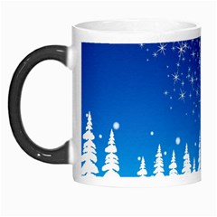 Snowflakes Snowy Landscape Reindeer Morph Mugs by Wegoenart