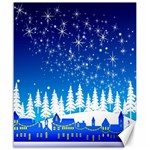 Snowflakes Snowy Landscape Reindeer Canvas 20  x 24  19.57 x23.15  Canvas - 1