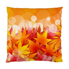 Autumn Background Maple Leaves Bokeh Standard Cushion Case (two Sides) by Wegoenart