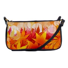 Autumn Background Maple Leaves Bokeh Shoulder Clutch Bag by Wegoenart