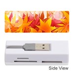 Autumn Background Maple Leaves Bokeh Memory Card Reader (Stick) Front