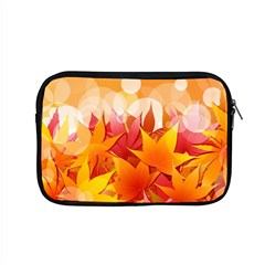 Autumn Background Maple Leaves Bokeh Apple Macbook Pro 15  Zipper Case by Wegoenart