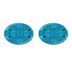 Technology Board Trace Digital Cufflinks (oval) by Wegoenart