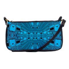 Technology Board Trace Digital Shoulder Clutch Bag by Wegoenart