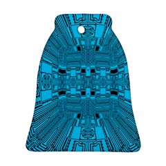 Technology Board Trace Digital Ornament (bell) by Wegoenart