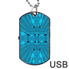 Technology Board Trace Digital Dog Tag Usb Flash (one Side) by Wegoenart