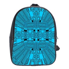 Technology Board Trace Digital School Bag (xl) by Wegoenart