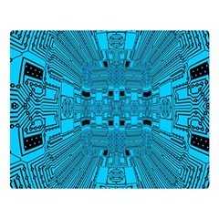 Technology Board Trace Digital Double Sided Flano Blanket (large)  by Wegoenart