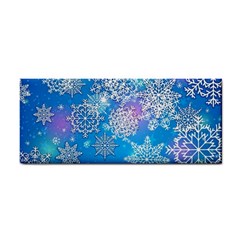 Snowflake Background Blue Purple Hand Towel