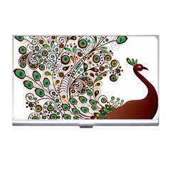 Peacock Graceful Bird Animal Business Card Holder by Wegoenart