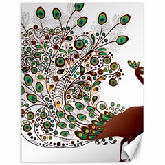 Peacock Graceful Bird Animal Canvas 12  X 16  by Wegoenart